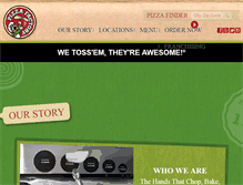 Tablet Screenshot of pizzafactory.com